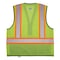Ergodyne Two-Tone/Black Bottom Safety Vest 4XL, 5XL Class 2 U Back, , Zipper 2 Mic Tab, ID Window 8251HDZBK - alternate 3